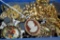 Large Grouping of Vintage Costume Jewelry, Cameo pins, bracelets, Necklace etx.