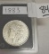 1883 U S Morgan silver Dollar, Clear Crisp Detail Compares to MS62 Ungraded