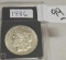 1886 U S Morgan Silver Dollar with crisp details