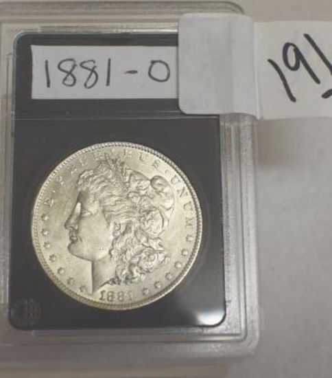 1881-O U S Morgan Silver Dollar, Crisp Details