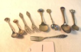 Lot of Souvenir forks and Spoons 9 total
