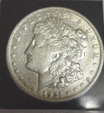 1921 S U S Morgan Silver Dollar, Great details, compares to MS 62 ungraded