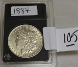 1887 U S Morgan Silver Dollar, Nice bright shine