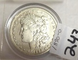 1890-O US Morgan Silver Dollar,