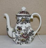 Wedgwood Asiatic Pheasants Coffee Pot 9 in tall, Wedgwood, Enoch, Tunstall