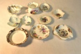 Fine China Trinket Dishes to include Staffordshire, Wedgwood 10 pcs