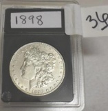 1898 U S Morgan Silver Dollar, super Clear, Crisp Details