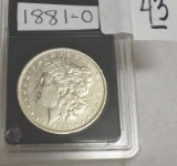 1881-O U S Morgan Silver Dollar, Crisp Details