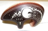 Carved Navajo Pottery Bear, Cutaway Design