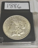 1886 U S Morgan Silver Dollar