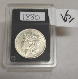 1880 U S Morgan Silver Dollar, Nice Clear Mirror Shine