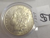 1889 U S Morgan Silver Dollar Crisp details, Great Eye Appeal