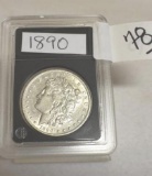 1890 U S Morgan Silver Dollar , Super Hi Grade, clear and crisp details compares to MS 63, ungrade