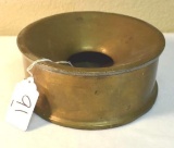 Trench art, made of shell for Short Spitoon, brass