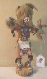 Authentic Navajo Wolf Kachina Doll, signed; 16 in tall