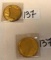 Two-- 1 oz Sterling Tokens with 24K overlay;