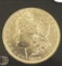 Key Date US Morgan Silver dollar 1890 with Bright Mirror shine