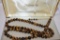 Fine Tiger Eye Bead Necklace and pair of Earrings