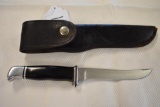 Rare Vintage Early BUCK Knife, FIxed Blade with Inverted 2 line BUCK, USA on Tang