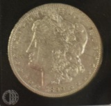 1890-O US Morgan Silver Dollar, full Liberty