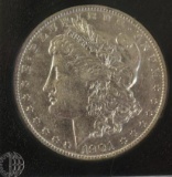 1901-O U S Morgan Silver Dollar, showing nice clear details