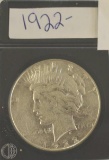 1922 US Silver Peace Dollar
