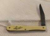 Vintage Utika Pocket Knife, Signature of Frank Buck on handle