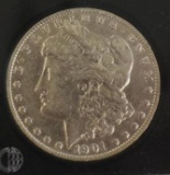 1901-O US Morgan Silver dollar, Please Preview Photos