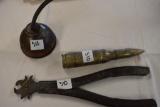ANTIQUE Oil Can, Antique Tool marked 13LK Linksen, Brass Dummy Shell