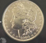 US Morgan Silver Dollar 1900 with Bright Mirror Shine, Great Details