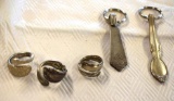 Grouping of Vintage Silver Jewelry made from Flatware
