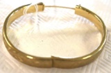 Vintage Rolled Gold Bangle Bracelet, marked Carla on inside and 12KT