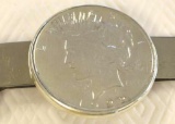 1922 US Silver Peace Dollar mounted in Money Clip