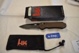Benchmade H & K Heckler & Koch Folding Knife, NIB AXIS