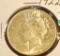 1922 U S Silver Peace Dollar, Nice Clear Details, some tones on reverse