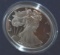 1996 Proof American Eagle Silver Dollar Unc 1 oz each .999 Fine Silver 1 Oz in Velour Presentation