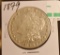 1879 US Morgan Silver Dollar in Circulated Condition, wear at hairline