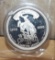 1890-1990 Wyoming Centennial .999 fine Silver 1 oz., Lasting Legacy Wyoming State Flag