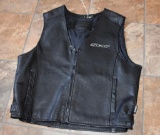 Leather Motorcycle Yamaha STAR Vest XL