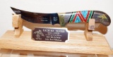 Rare Vintage Buck Custom Kachina Series, Model 401 Kalinga Bowie hand crafted by David Yellowhorse