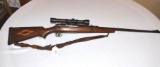 Remington Arms 300 H&H Mag, 300 Weatherby Mag Bolt Action Rifle, Custom Inlay one piece stock