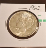 1922 US Silver Peace Dollar, Nice Clear Details
