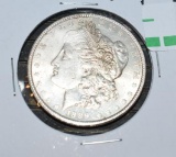 1899 US Morgan Silver dollar, Exc. Hairline Details, Full Liberty, some toning on Reverse