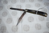 Vintage Buck Knife 2 Blade Folder Model 311 Trapper