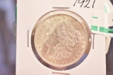 1921 US Morgan Silver Dollar, Nicely Detailed, some light toning