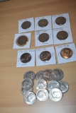 Mixed Lot Kennedy Half Dollars (21 pcs), 1776-1976 BiCentennial Various Conditions