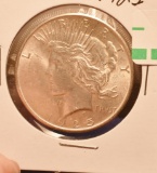 1925 US Silver Peace Dollar, Nice Bright Face, Clear Details