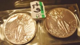 Silver Trade Units, One Troy Oz each .999 Fine Silver, 