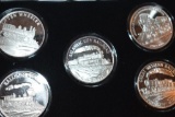 Railway Proof 1 Oz Silver Coins .999 Fine Silver in Velour Presentation Case: Balloon Stack...