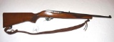 Ruger 10-22 Rifle, One piece hardwood checkered stock, Front blade sight, good bore, 18 inch barrel